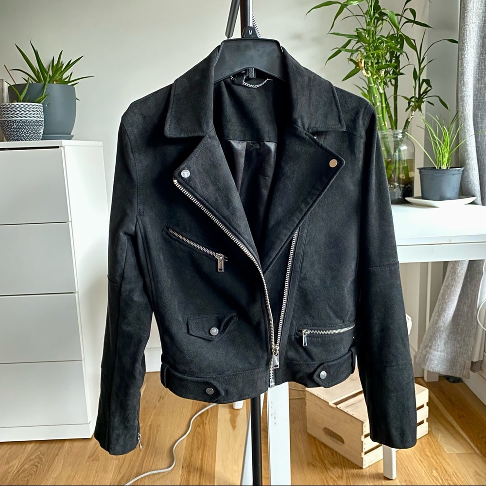 Faux suede jacket